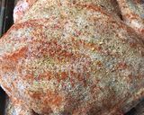 A picture of step 3 of Beer can chicken in the oven#mycookbook.