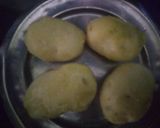 A picture of step 1 of Aloo Chokha.