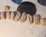 A picture of step 2 of Açma (soft rolled bread).