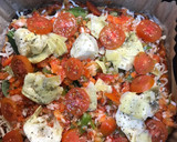 Foto del paso 6 de la receta: Pizza vegetal con base de coliflor en Airfryer Cosori