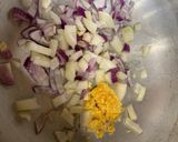 A picture of step 1 of Beef Kare-Kare.