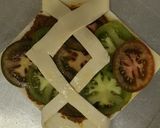 A picture of step 4 of Vegan tomato tart.