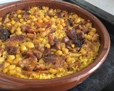 Foto del paso 6 de la receta: Arroz al horno con garbanzos y mucha carne 🥩