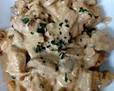 A picture of step 7 of My Garlic, Mustard, Pork & Mushroom with Pasta 😍.