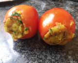 A picture of step 3 of Stuffed Red tomato.