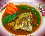 A picture of step 4 of Pan Seared Pomfret & Glazed carrots & Fish Consommé.