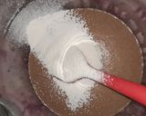 A picture of step 3 of Chocolate Lava cake.