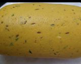 A picture of step 2 of Moong Dal Triangle Paratha.