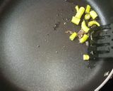 A picture of step 2 of Sooji Veggie mini squares.