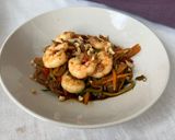 Foto del paso 7 de la receta Spaghetti de calabacín con gambas estilo asiático