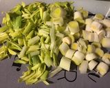 Une image de l'étape 4 de Gratin de crozets aux trois fromages et fondue de poireaux.