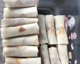 Hình bước làm 3 của món Chả giò nhân tôm thịt lạ miệng