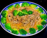 Hình bước làm 6 của món Miến Trộn Thịt Bò Bông Cải Xanh
