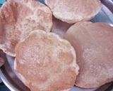 A picture of step 10 of Chole -puri.
