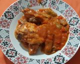 Foto del paso 7 de la receta: Pollo con tomate, al cava