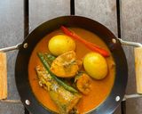 Gambar langkah 3 resipi Gulai ikan tongkol.