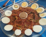 Foto del paso 3 de la receta: Fideos de calabacín con pesto rojo y huevo