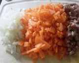 Foto del paso 4 de la receta: Omurice🤔 a mi manera🌰🥕🍳🍚🥓..!