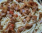 Foto del paso 5 de la receta: Fideos spaghetti con salsa de chorizo (que quedo cocido)