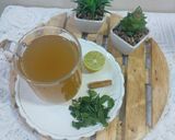 A picture of step 3 of Lemon grass Tulsi tea 🍵.
