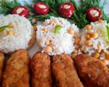 Pas rețetă Piept de pui umplut cu unt și verdeață&pilaf de orez cu năut🧿 1 fotografie
