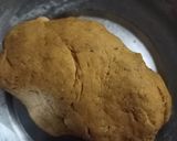A picture of step 2 of Manchurian masala mini khakhra.