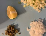 A picture of step 2 of Chickpea “tuna” salad.