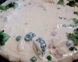 Sós pite brokkolival borsóval és cheddarral recept fázis 5 fotója