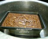 A picture of step 5 of Brownies bake in pateela.