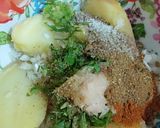A picture of step 3 of Rice & Potatoes kabab.