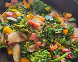 Foto del paso 3 de la receta: Topping verde para los restos de la pizza