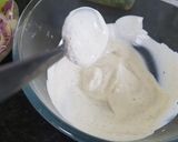 A picture of step 4 of Homemade,non mayonasse coleslaw! (in baguette).