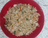 A picture of step 2 of Chicken fried rice.