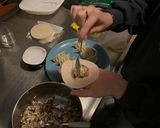 A picture of step 2 of Pan-Fried Gyozas (餃子).