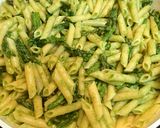 Foto del paso 3 de la receta Macarrones al pesto con espárragos y cherry