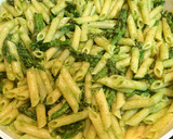 Foto del paso 3 de la receta: Macarrones al pesto con espárragos y cherry
