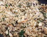 Foto del paso 3 de la receta Arroz integral salteado con espinacas, champiñones