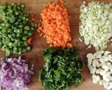 A picture of step 2 of Palak and broken wheat khichdi.