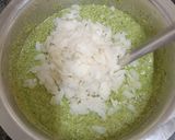 A picture of step 2 of Moong Bean Dhokla.