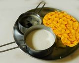 A picture of step 1 of Mango kesari.