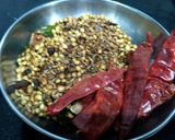 A picture of step 3 of Sambhar garam masala.