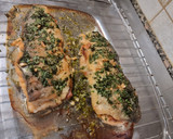 Foto del paso 6 de la receta: Truchas con jamón y pepinillo a la Navarra