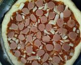 Foto langkah ke 6 dari resep Pizza sosis teflon.