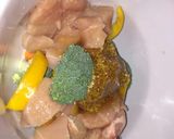 A picture of step 4 of Easy mustard and honey chicken lunch with sweet potato cubes.