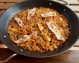 Foto del paso 9 de la receta: Fideuá de bacalao y carpaccio de gambas