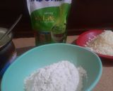 Foto langkah ke 1 dari resep Steamed Matcha Cheesecake.