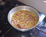 Indiai, gombás-zöldborsó curry (Matar Mushroom) recept fázis 3 fotója