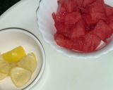 A picture of step 1 of Watermelon Mojito.