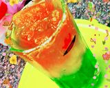 A picture of step 7 of Tricolor drink..