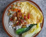 Foto langkah ke 3 dari resep Nasi Telur Sambal Bawang.